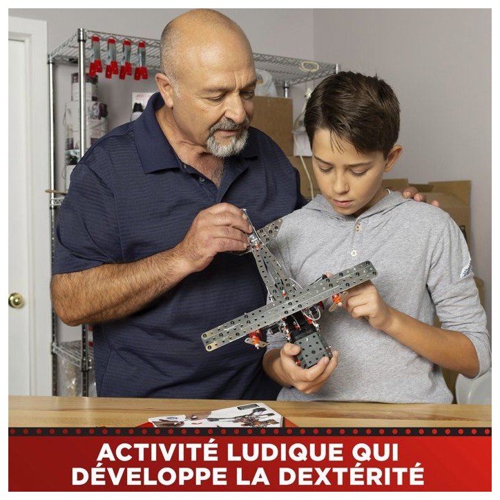 MECCANO - Jeu de construction - Métal - 638 pieces - 10 ans + - 25 modeles + mallette MECCANO - Jeu de construction - Métal - 638 pieces - 10 ans + - 25 modeles + mallette