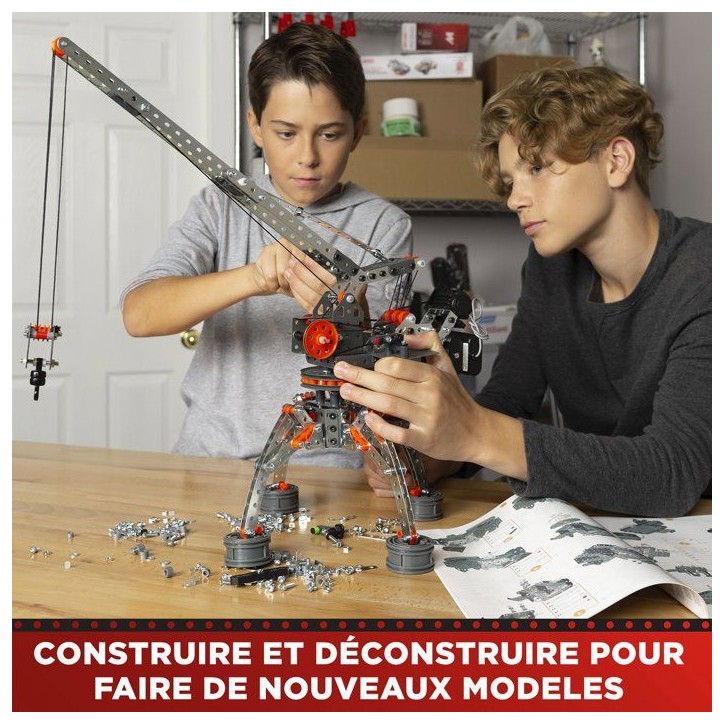 MECCANO - Jeu de construction - Métal - 638 pieces - 10 ans + - 25 modeles + mallette MECCANO - Jeu de construction - Métal - 638 pieces - 10 ans + - 25 modeles + mallette