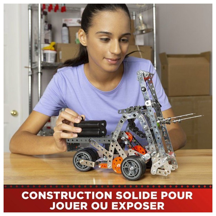 MECCANO - Jeu de construction - Métal - 638 pieces - 10 ans + - 25 modeles + mallette MECCANO - Jeu de construction - Métal - 638 pieces - 10 ans + - 25 modeles + mallette