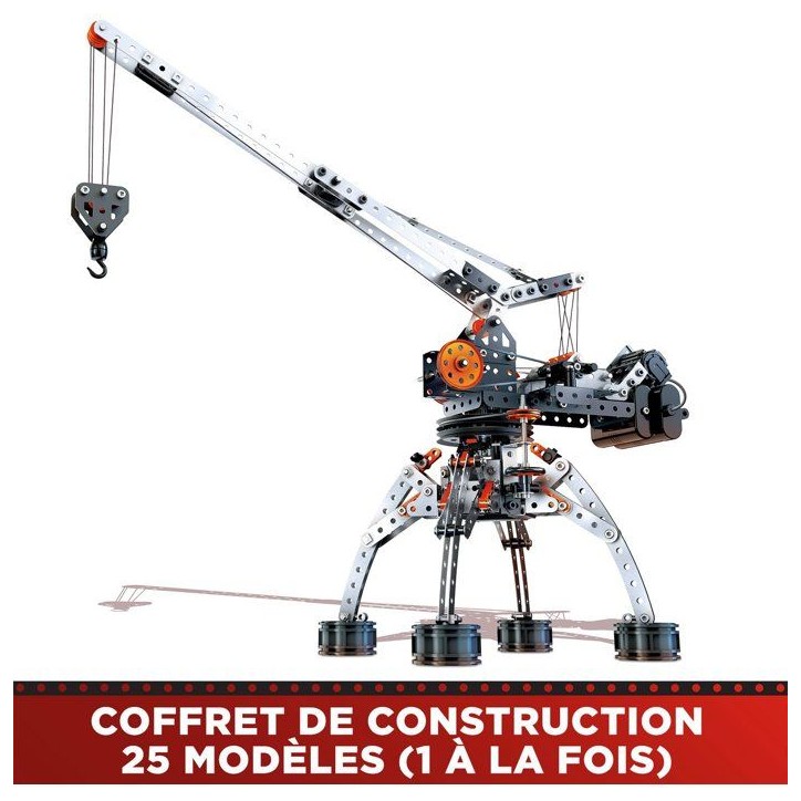 MECCANO - Jeu de construction - Métal - 638 pieces - 10 ans + - 25 modeles + mallette MECCANO - Jeu de construction - Métal - 638 pieces - 10 ans + - 25 modeles + mallette