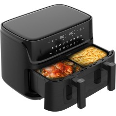 Air Fryer - MEDION - P25 XXL Flex M - Grande capacité 10,8 L - Sépar