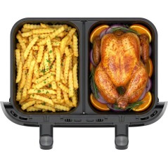 Air Fryer - MEDION - P25 XXL Flex M - Grande capacité 10,8 L - Sépar