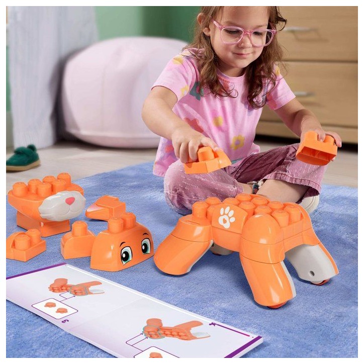 MEGA BLOKS Fisher-Price - Mon Chaton 3 en 1 a Construire - Plastique - 25 pieces - Des 3 ans MEGA BLOKS Fisher-Price - Mon Chaton 3 en 1 a Construire - Plastique - 25 pieces - Des 3 ans