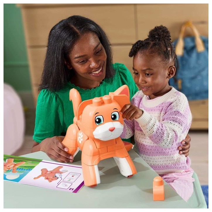 MEGA BLOKS Fisher-Price - Mon Chaton 3 en 1 a Construire - Plastique - 25 pieces - Des 3 ans MEGA BLOKS Fisher-Price - Mon Chaton 3 en 1 a Construire - Plastique - 25 pieces - Des 3 ans