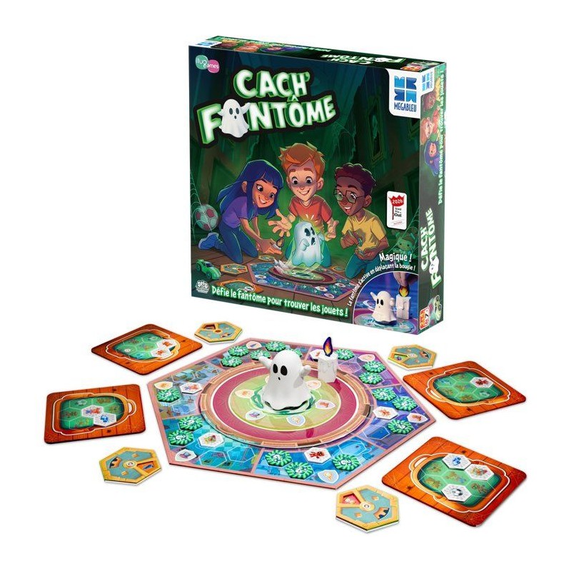 Cach Fantômes - jeu de plateau - MEGABLEU - mémoire et stratégie