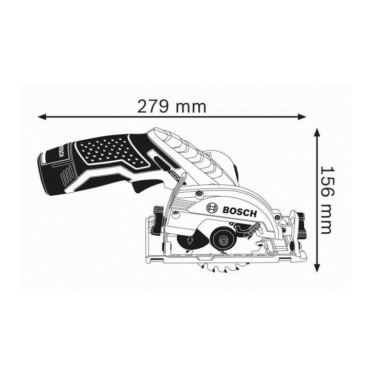 Scie circulaire 12V GKS 12V-26 (sans batterie ni chargeur) + coffret L-BOXX - BOSCH - 06016A1002 Scie circulaire 12V GKS 12V-26 (sans batterie ni chargeur) + coffret L-BOXX - BOSCH - 06016A1002