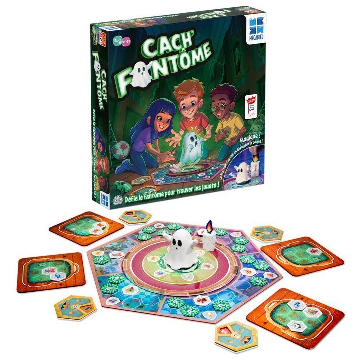 Cach Fantômes - jeu de plateau - MEGABLEU - mémoire et stratégie
