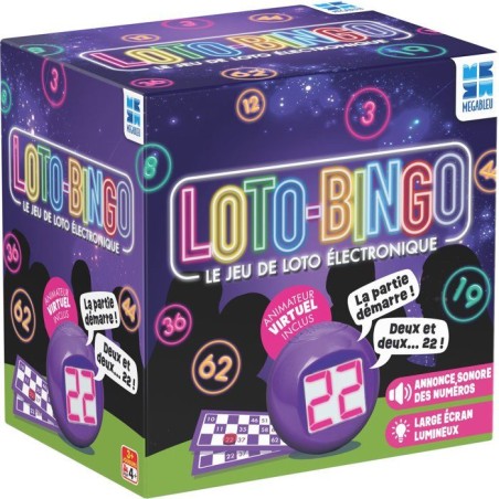 Loto électronique - MEGABLEU - 678588 - sonore et écran lumineux