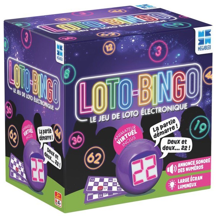Loto électronique - MEGABLEU - 678588 - sonore et écran lumineux Loto électronique - MEGABLEU - 678588 - sonore et écran lumineux