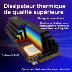 SSD interne - Crucial - T700 - 4 To - avec Diss - PCIe 5.0 - 12 400 Mo