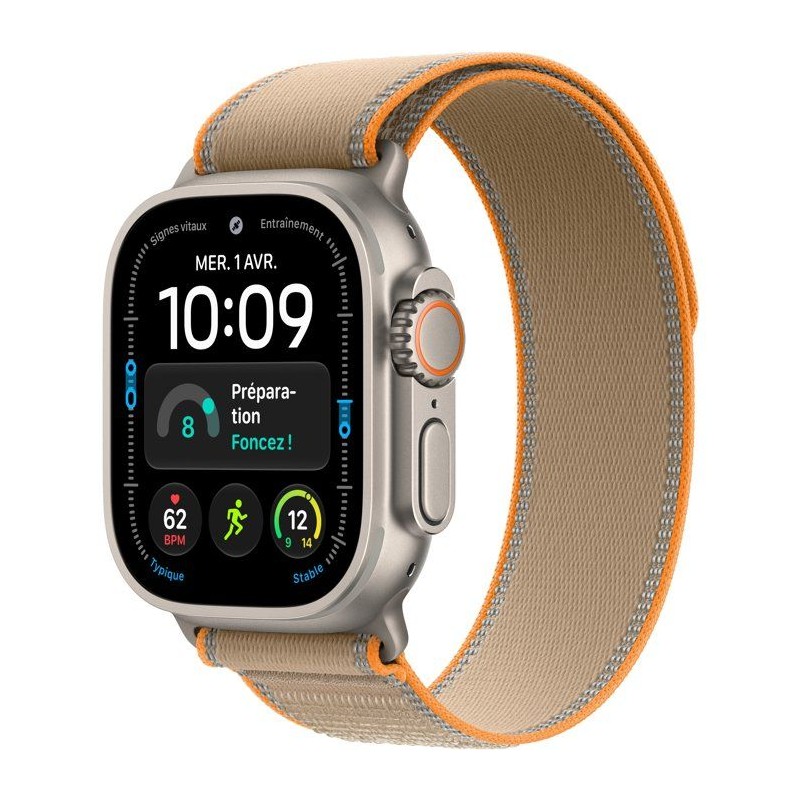 APPLE Watch Ultra 4 GPS + Cellular - 49mm - Boîtier Natural Titanium
