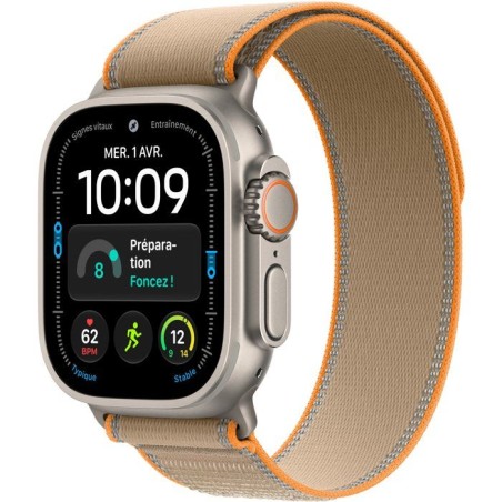 APPLE Watch Ultra 4 GPS + Cellular - 49mm - Boîtier Natural Titanium