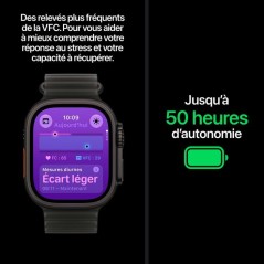 APPLE Watch Ultra 4 GPS + Cellular - 49mm - Boîtier Natural Titanium