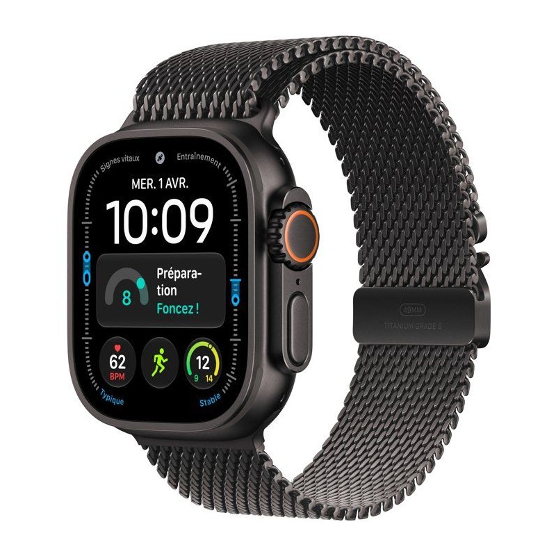 APPLE Watch Ultra 4 GPS + Cellular - 49mm - Boîtier Black Titanium -