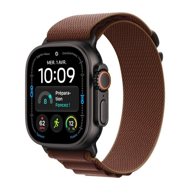 APPLE Watch Ultra 4 GPS + Cellular - 49mm - Boîtier Black Titanium -