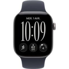 APPLE Watch Series 12 GPS - 42mm - Boîtier Space Grey Aluminium - Bracelet Navy Blue Sport Band - S/M