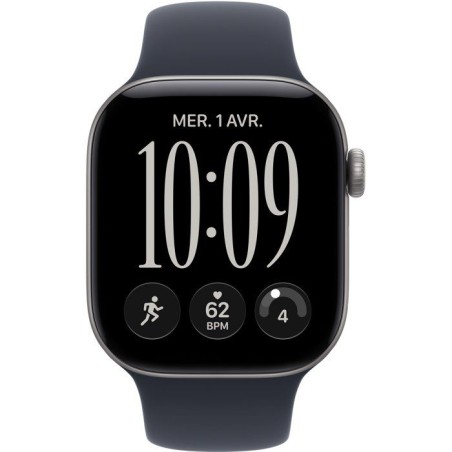 APPLE Watch Series 12 GPS - 42mm - Boîtier Space Grey Aluminium - Bracelet Navy Blue Sport Band - M/L