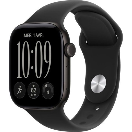 APPLE Watch Series 12 GPS - 42mm - Boîtier Black Aluminium - Bracelet