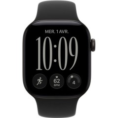 APPLE Watch Series 12 GPS - 42mm - Boîtier Black Aluminium - Bracelet Black Sport Band - M/L
