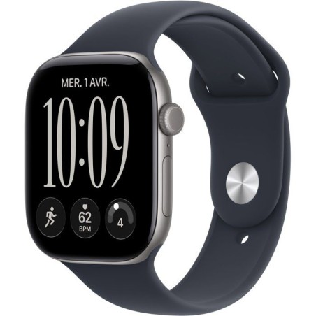 APPLE Watch Series 12 GPS - 46mm - Boîtier Space Grey Aluminium - Bra