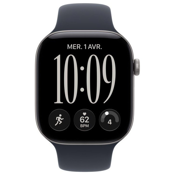APPLE Watch Series 12 GPS - 46mm - Boîtier Space Grey Aluminium - Bracelet Navy Blue Sport Band - M/L APPLE Watch Series 12 GPS - 46mm - Boîtier Space Grey Aluminium - Bracelet Navy Blue Sport Band - M/L