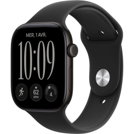 APPLE Watch Series 12 GPS - 46mm - Boîtier Black Aluminium - Bracelet