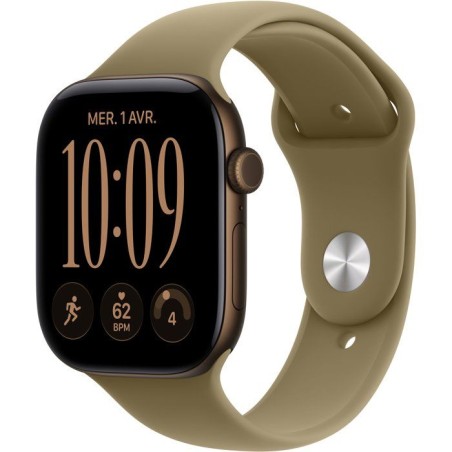 APPLE Watch Series 12 GPS - 46mm - Boîtier Dark Bronze Aluminium - Br