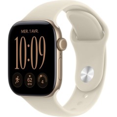 APPLE Watch Series 12 GPS + Cellular - 42mm - Boîtier Light Gold Alum