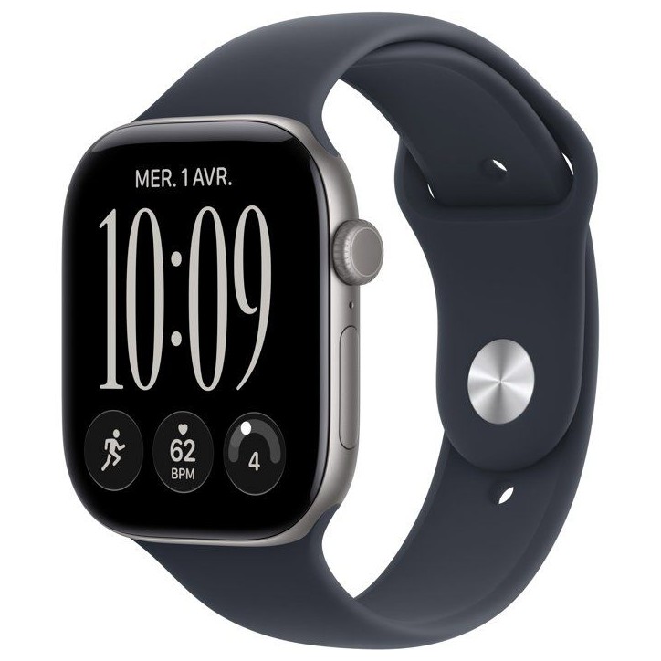 APPLE Watch Series 12 GPS + Cellular - 46mm - Boîtier Space Grey Aluminium - Bracelet Navy Blue Sport Band - M/L APPLE Watch Series 12 GPS + Cellular - 46mm - Boîtier Space Grey Aluminium - Bracelet Navy Blue Sport Band - M/L
