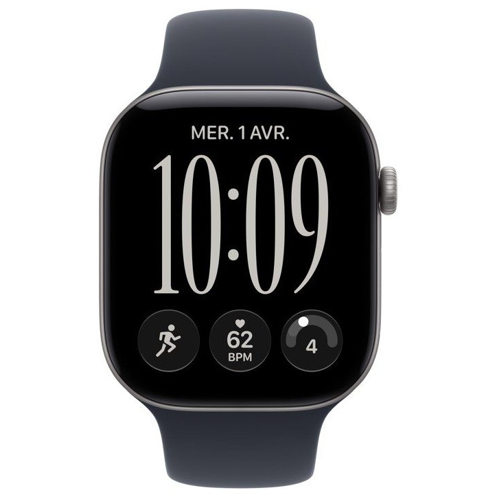 APPLE Watch Series 12 GPS + Cellular - 46mm - Boîtier Space Grey Aluminium - Bracelet Navy Blue Sport Band - M/L APPLE Watch Series 12 GPS + Cellular - 46mm - Boîtier Space Grey Aluminium - Bracelet Navy Blue Sport Band - M/L