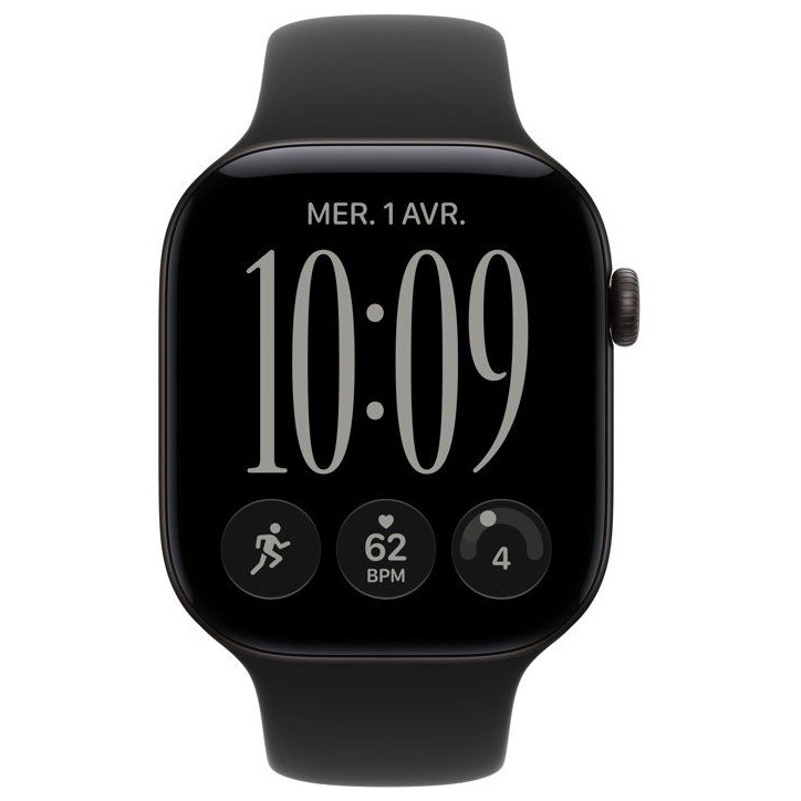 APPLE Watch Series 12 GPS + Cellular - 46mm - Boîtier Black Aluminium - Bracelet Black Sport Band - S/M APPLE Watch Series 12 GPS + Cellular - 46mm - Boîtier Black Aluminium - Bracelet Black Sport Band - S/M