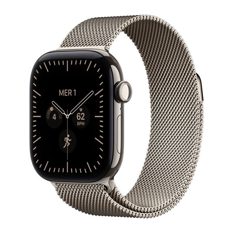 APPLE Watch Series 12 GPS + Cellular - 42mm - Boîtier Natural Titaniu