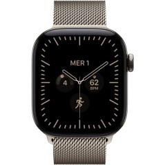 APPLE Watch Series 12 GPS + Cellular - 42mm - Boîtier Natural Titanium - Bracelet Natural Milanese Loop