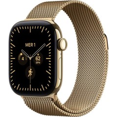 APPLE Watch Series 12 GPS + Cellular - 42mm - Boîtier Radiant Gold Ti