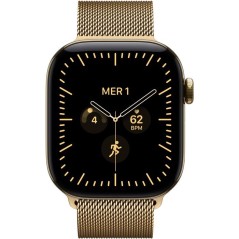 APPLE Watch Series 12 GPS + Cellular - 42mm - Boîtier Radiant Gold Titanium - Bracelet Radiant Gold Milanese Loop