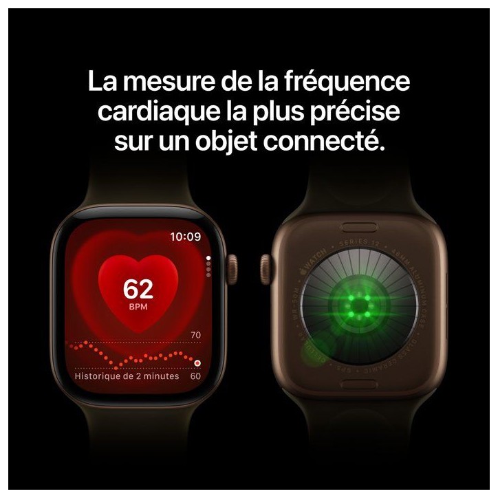 APPLE Watch Series 12 GPS + Cellular - 42mm - Boîtier Radiant Gold Titanium - Bracelet Radiant Gold Milanese Loop APPLE Watch Series 12 GPS + Cellular - 42mm - Boîtier Radiant Gold Titanium - Bracelet Radiant Gold Milanese Loop