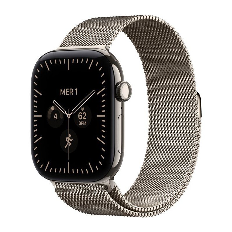 APPLE Watch Series 12 GPS + Cellular - 46mm - Boîtier Natural Titaniu