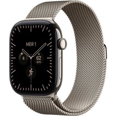 APPLE Watch Series 12 GPS + Cellular - 46mm - Boîtier Natural Titaniu