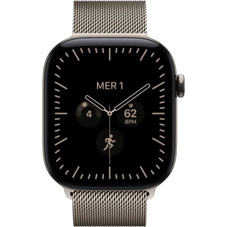 APPLE Watch Series 12 GPS + Cellular - 46mm - Boîtier Natural Titanium - Bracelet Natural Milanese Loop - M/L