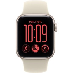 APPLE Watch SE 3 GPS - 40mm - Boîtier Starlight Aluminium - Bracelet Sand Sport Band - S/M