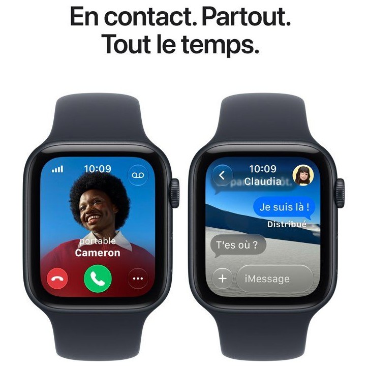 APPLE Watch SE 3 GPS - 44mm - Boîtier Starlight Aluminium - Bracelet Sand Sport Band - S/M APPLE Watch SE 3 GPS - 44mm - Boîtier Starlight Aluminium - Bracelet Sand Sport Band - S/M