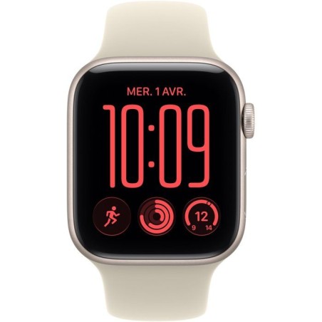 APPLE Watch SE 3 GPS + Cellular - 44mm - Boîtier Starlight Aluminium - Bracelet Sand Sport Band - M/L