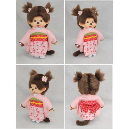Peluche - MONCHHICHI - Kimono Rose SE260799 - 20 cm - Habillage - Collection
