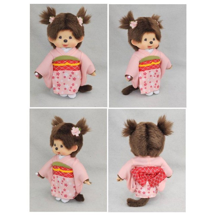 Peluche - MONCHHICHI - Kimono Rose SE260799 - 20 cm - Habillage - Collection