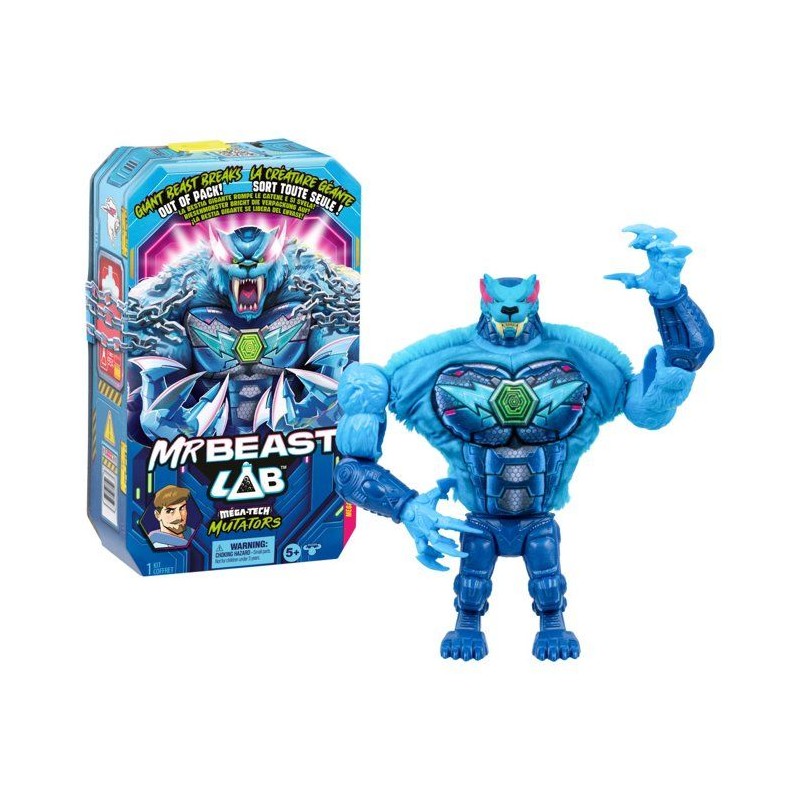 Figurine géante - MRBEAST LAB - Mega Mutator Panthar - 23 cm - Effet