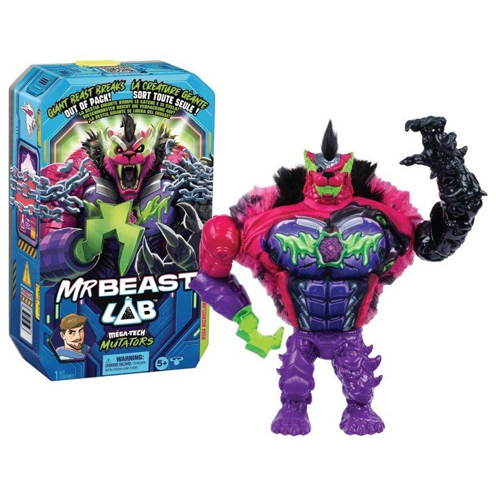 Figurine géante - MRBEAST LAB - Mega Mutator Necroclaw - 23 cm - Effet surprise - Collection Figurine géante - MRBEAST LAB - Mega Mutator Necroclaw - 23 cm - Effet surprise - Collection
