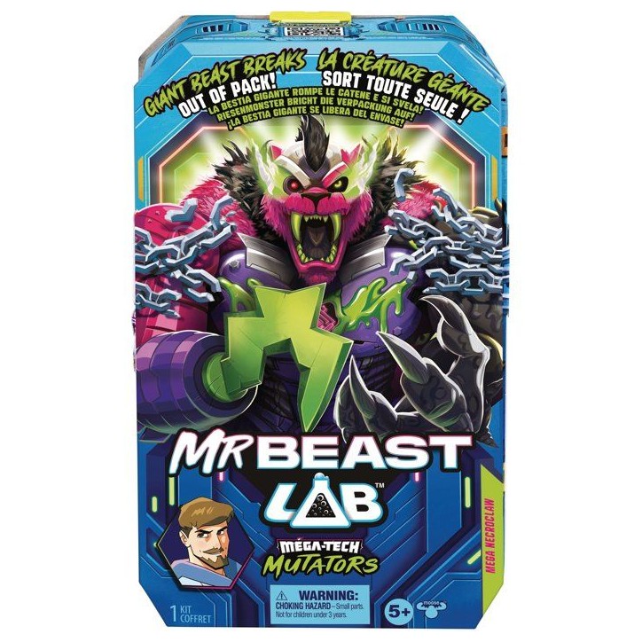 Figurine géante - MRBEAST LAB - Mega Mutator Necroclaw - 23 cm - Effet surprise - Collection Figurine géante - MRBEAST LAB - Mega Mutator Necroclaw - 23 cm - Effet surprise - Collection