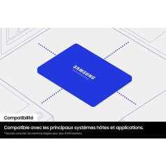 SAMSUNG - 870 EVO - SSD Interne - 1 To - SATA - Vitesse lecture jusqu'