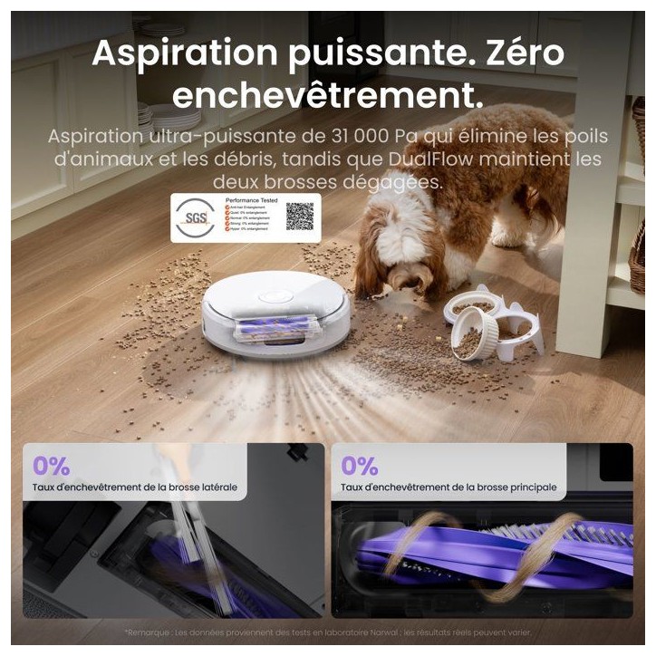 NARWAL Freo 20 - Robot Aspirateur Laveur - 31 000 Pa - Station autonettoyante - Sac 2,4 L NARWAL Freo 20 - Robot Aspirateur Laveur - 31 000 Pa - Station autonettoyante - Sac 2,4 L