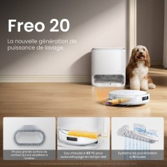 NARWAL Freo 20 - Robot Aspirateur Laveur - 31 000 Pa - Station autonet
